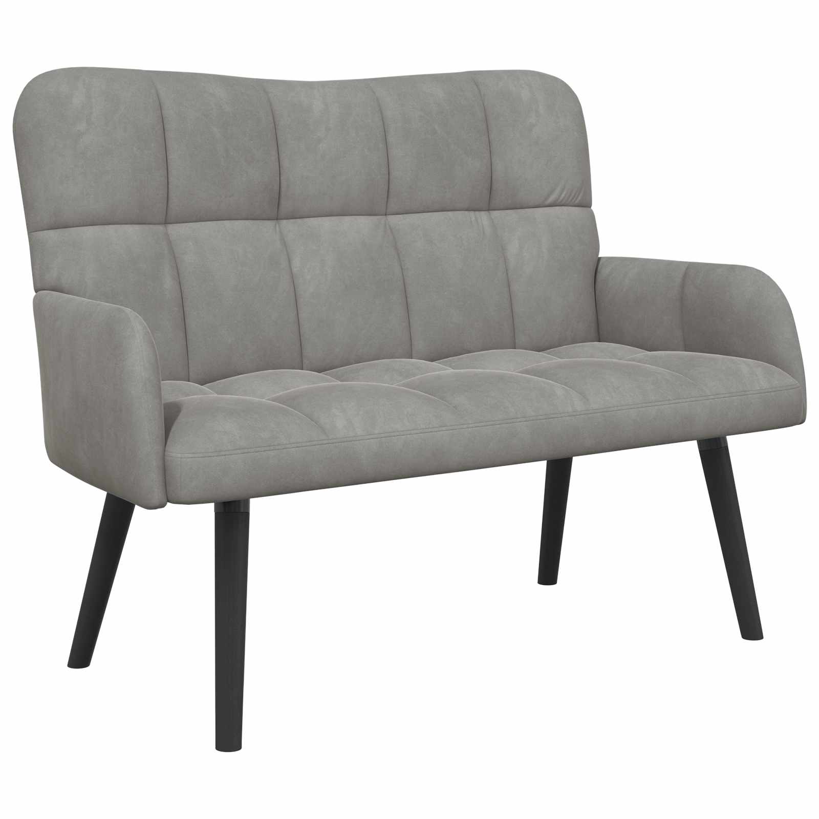 Kauč za dvoje Svijetlo siva 115 x 61 x 87 cm Baršun