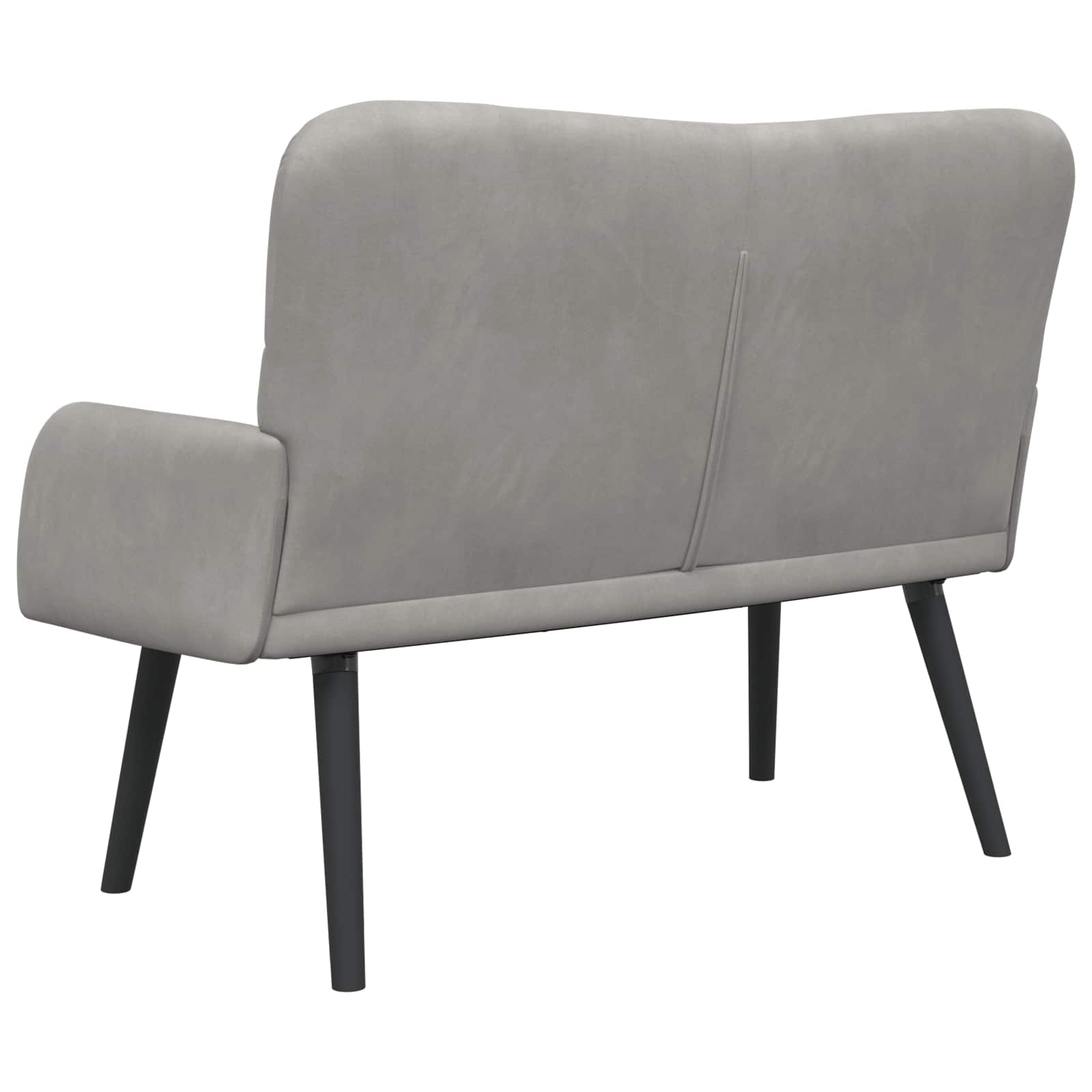 Kauč za dvoje Svijetlo siva 115 x 61 x 87 cm Baršun