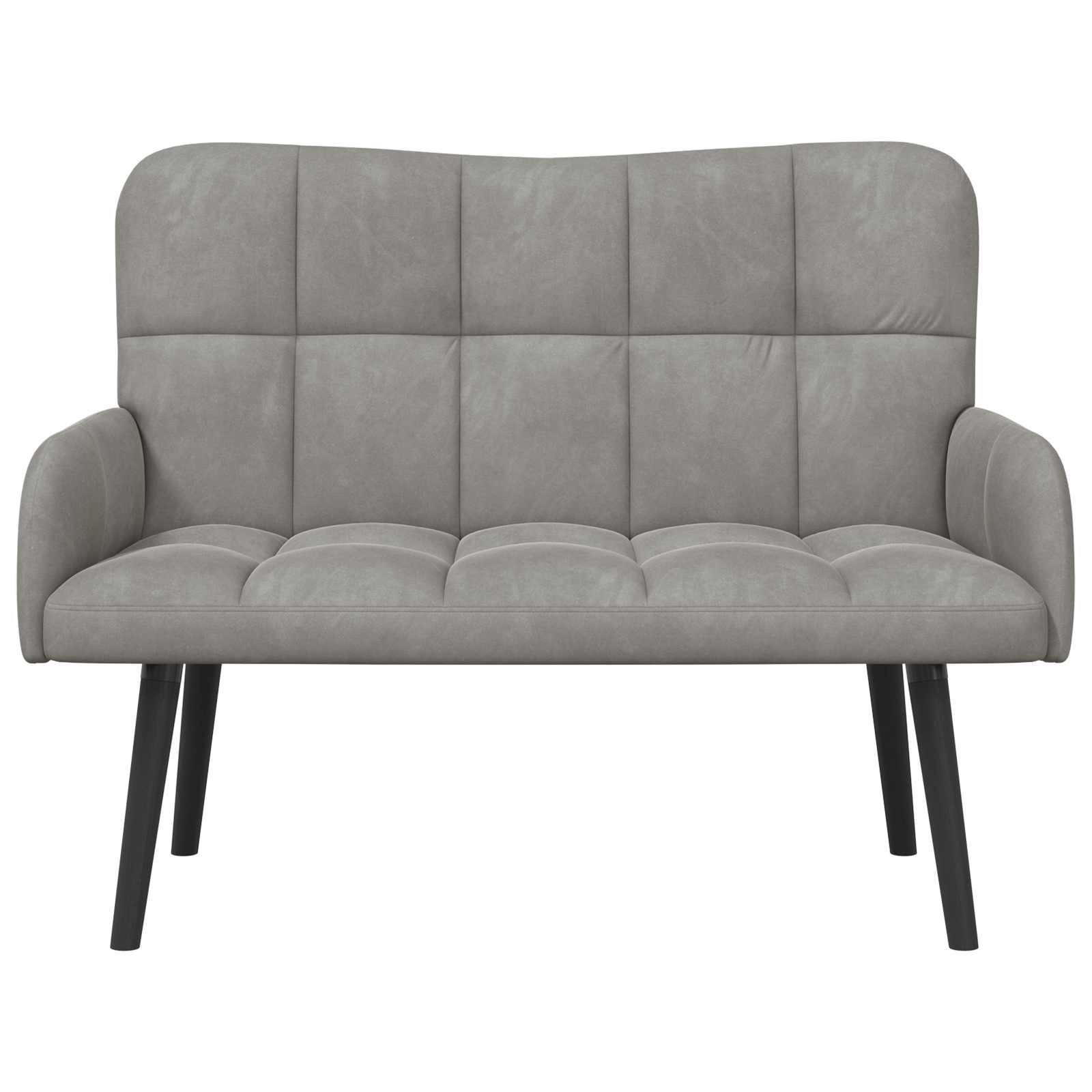 Kauč za dvoje Svijetlo siva 115 x 61 x 87 cm Baršun