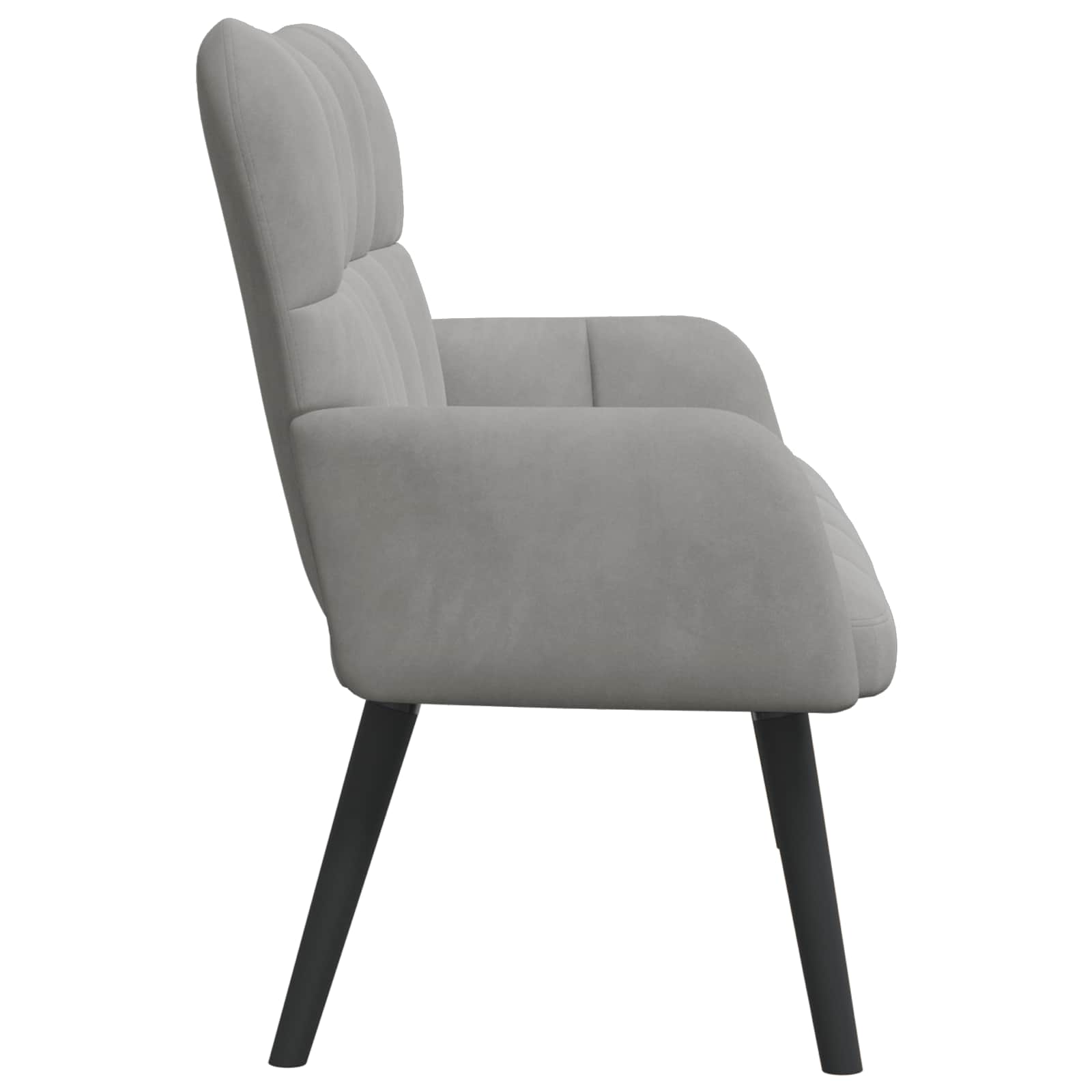 Kauč za dvoje Svijetlo siva 115 x 61 x 87 cm Baršun