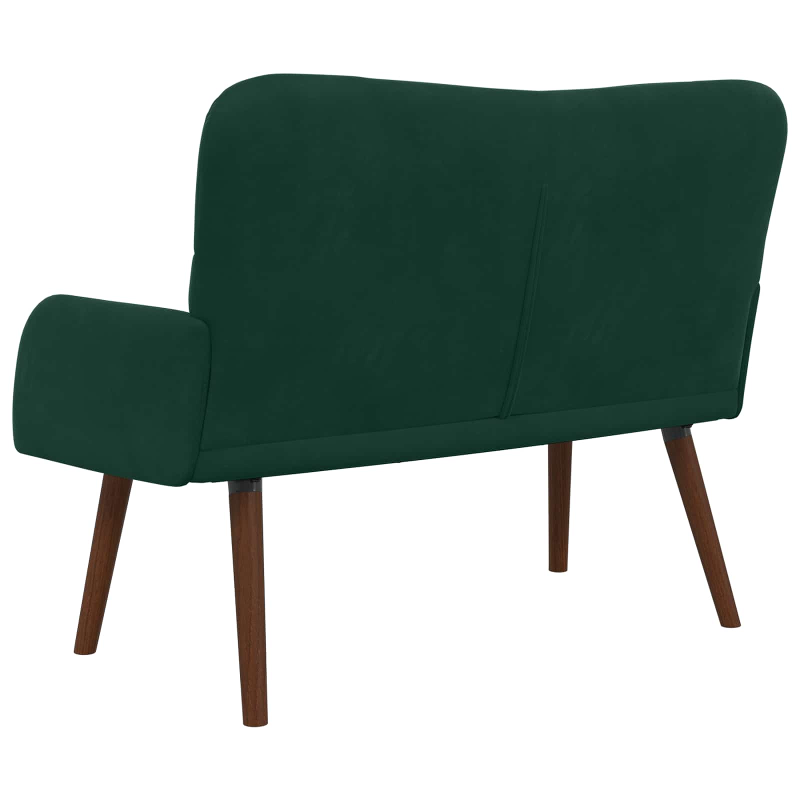 Sofa za dvije osobe Tamnozelena 115 x 61 x 87 cm Baršun