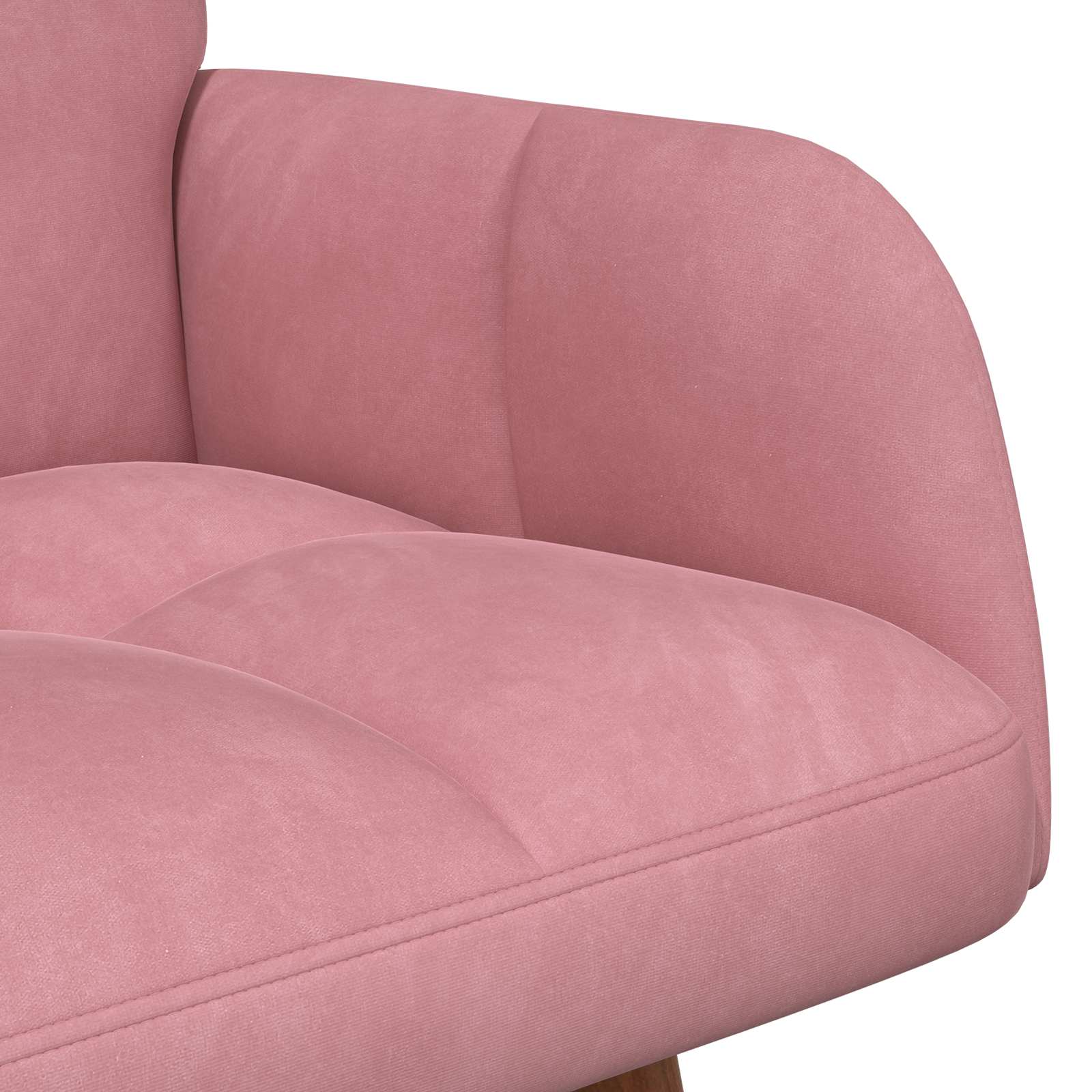 Sofa za dvije osobe Ružičasta 115 x 61 x 87 cm Baršun