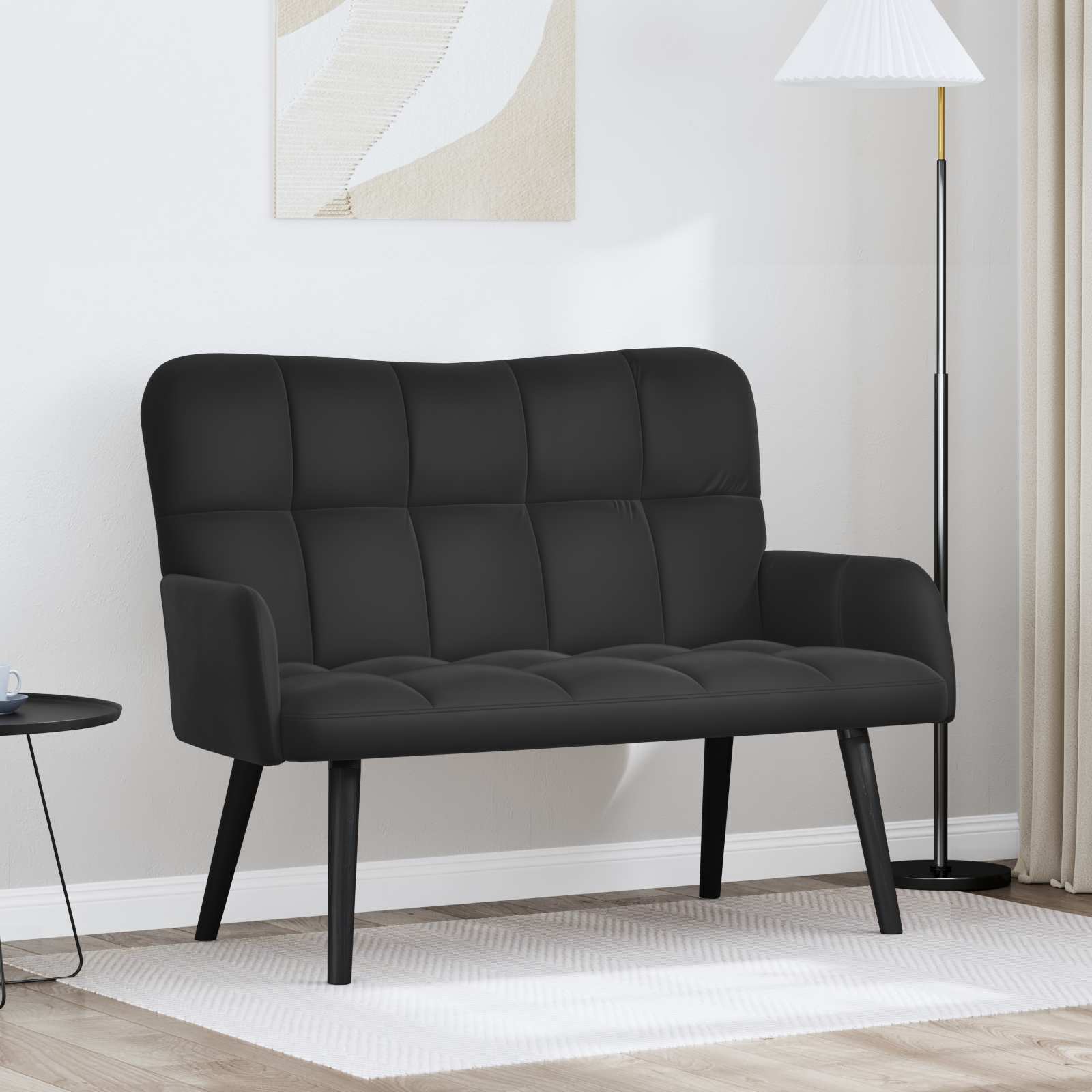 Kauč za dvoje Crna 115 x 61 x 87 cm Baršun