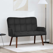 Sofa za dvije osobe Crna 115 x 61 x 87 cm Baršun