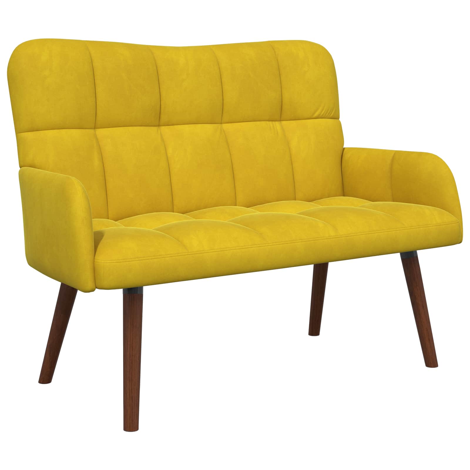 Sofa za dvije osobe Žuta 115 x 61 x 87 cm Baršun