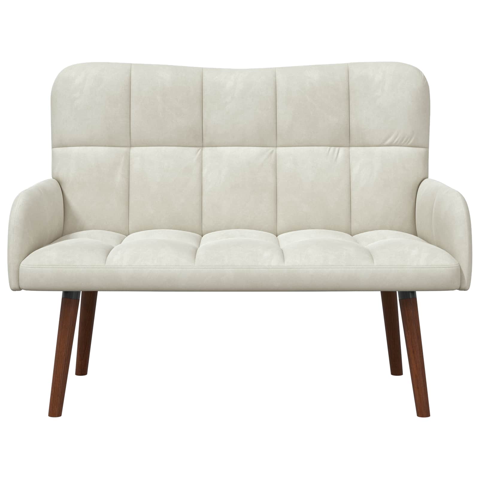 Sofa za dvije osobe Krem 115 x 61 x 87 cm Baršun