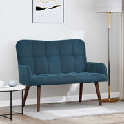 Sofa za dvije osobe Plava 115 x 61 x 87 cm Baršun