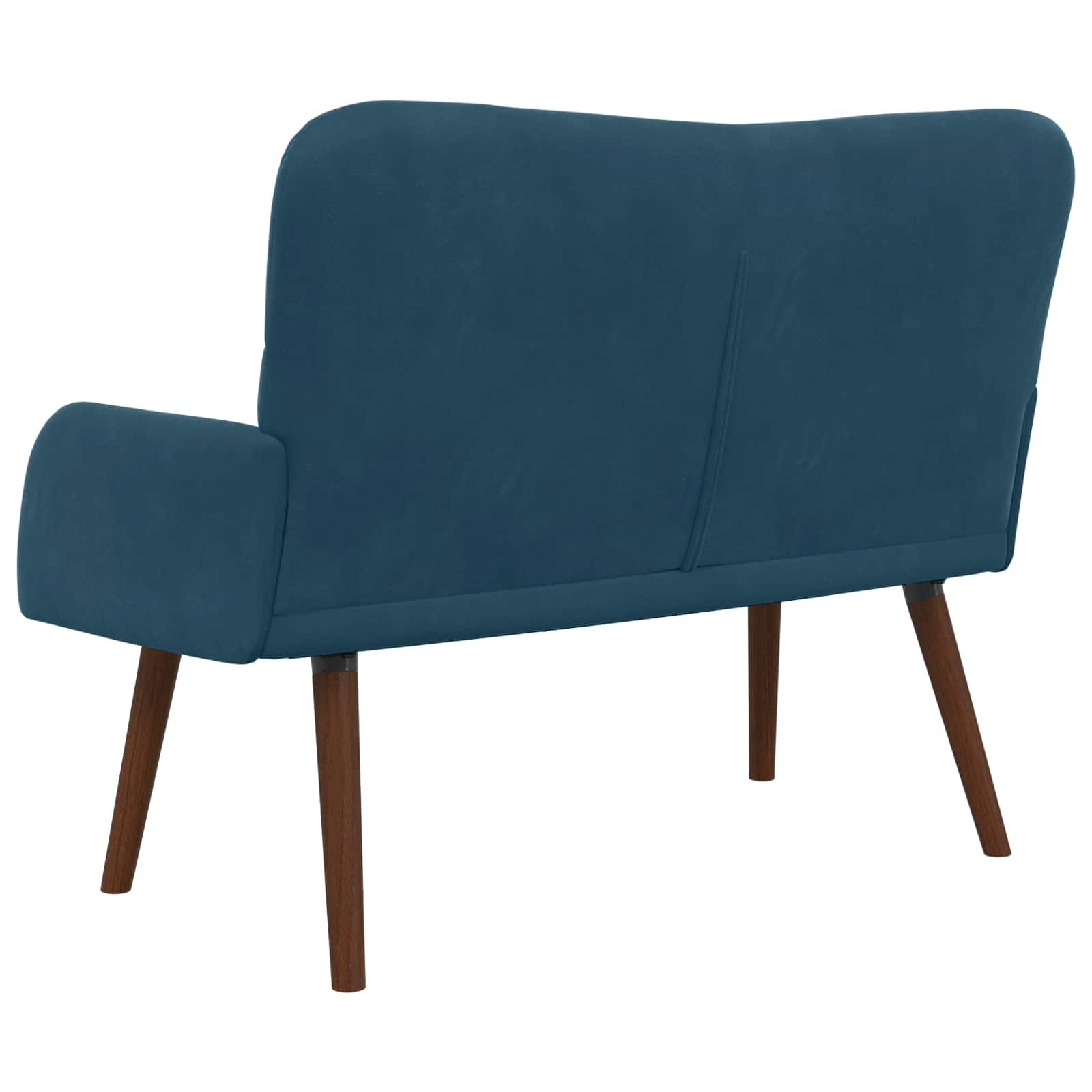 Sofa za dvije osobe Plava 115 x 61 x 87 cm Baršun