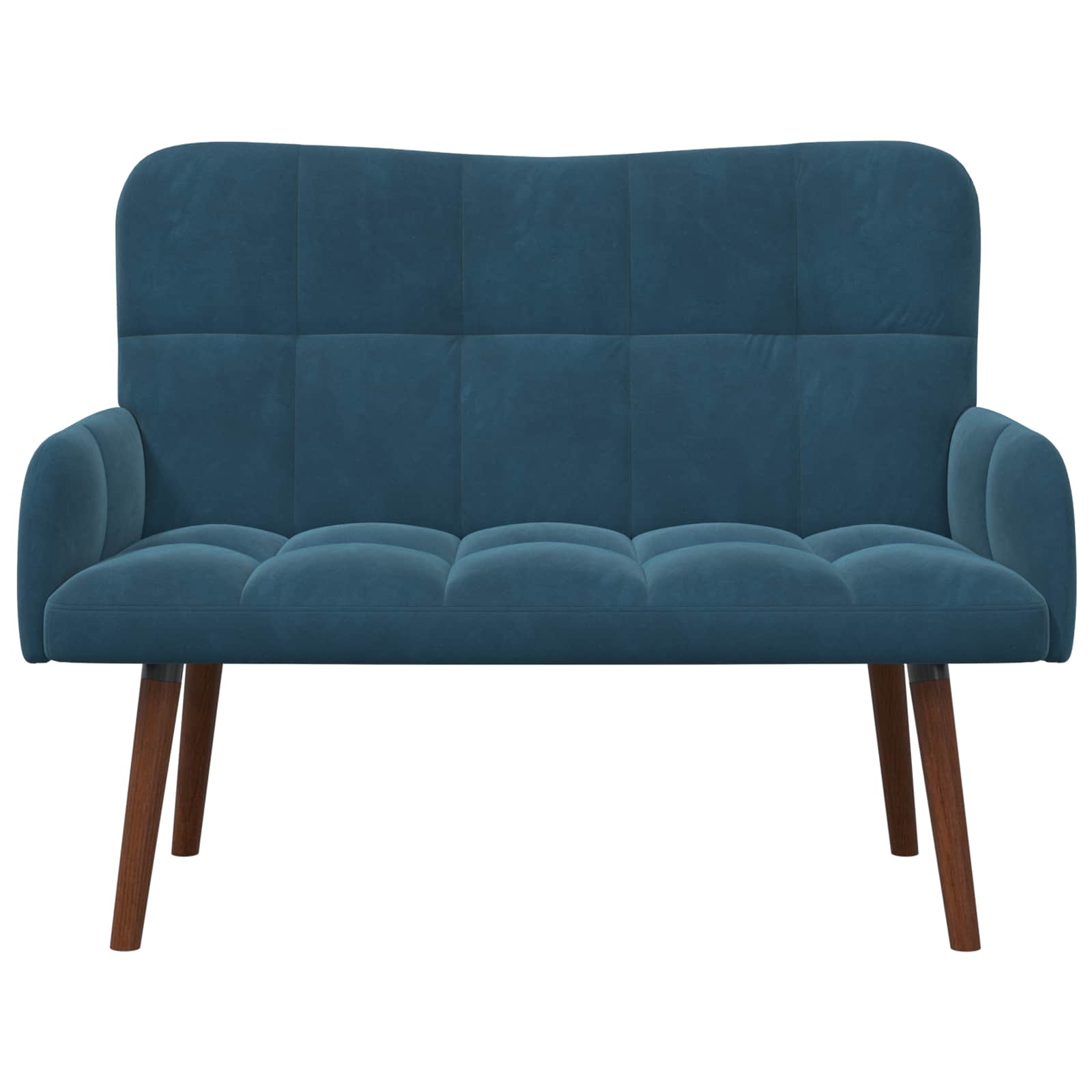 Sofa za dvije osobe Plava 115 x 61 x 87 cm Baršun