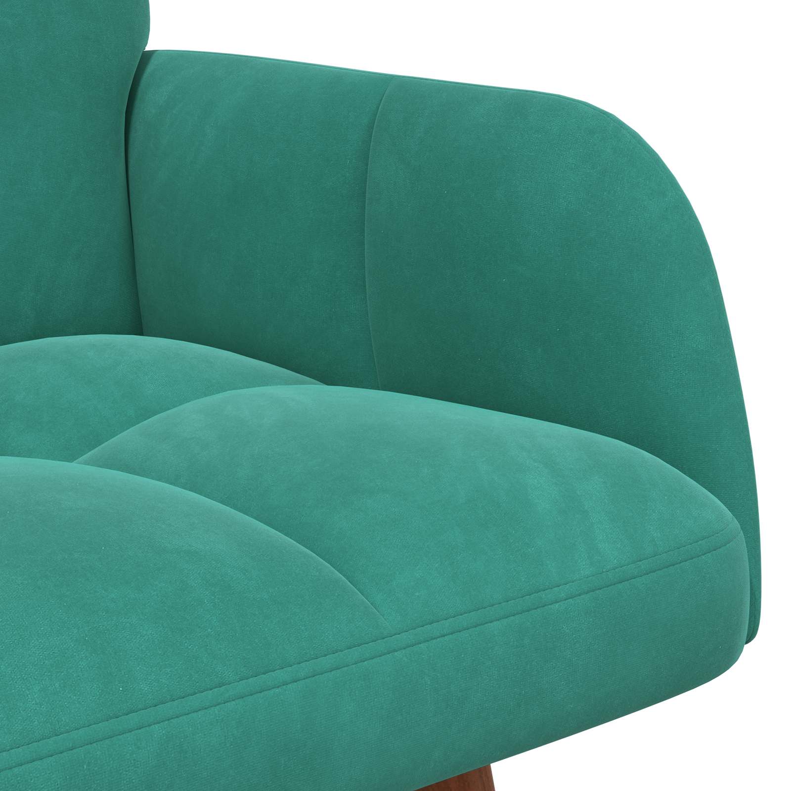 Sofa za dvije osobe Tirkizna 115 x 61 x 87 cm Baršun