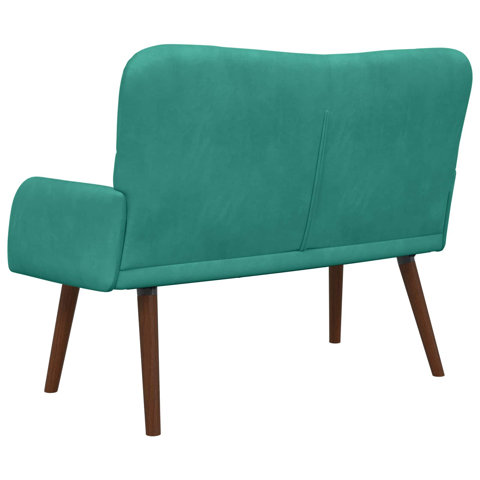 Sofa za dvije osobe Tirkizna 115 x 61 x 87 cm Baršun