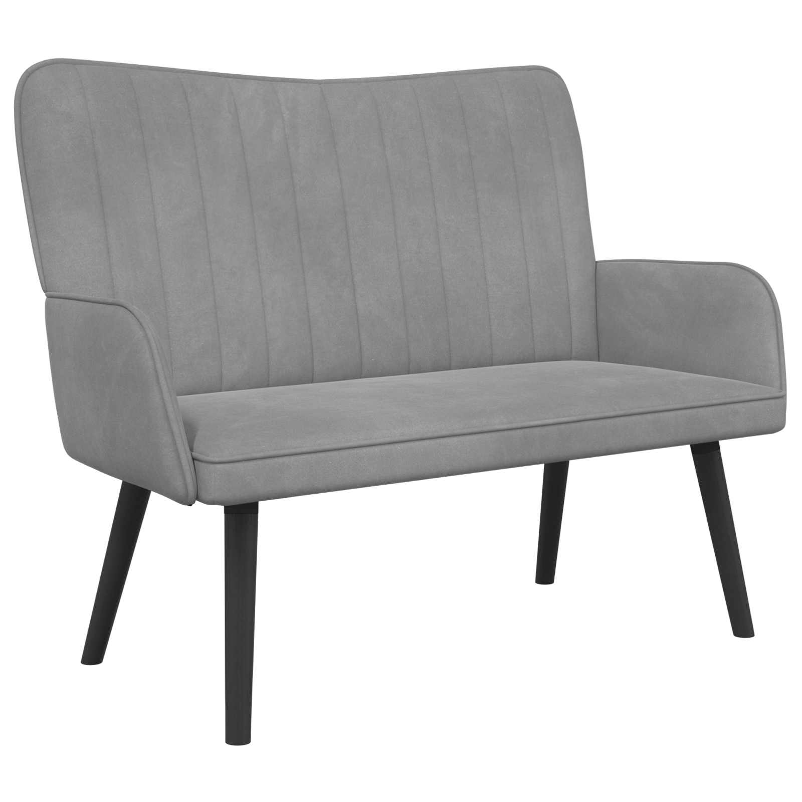 Kauč za dvoje Svijetlo siva 115 x 61 x 87 cm Baršun