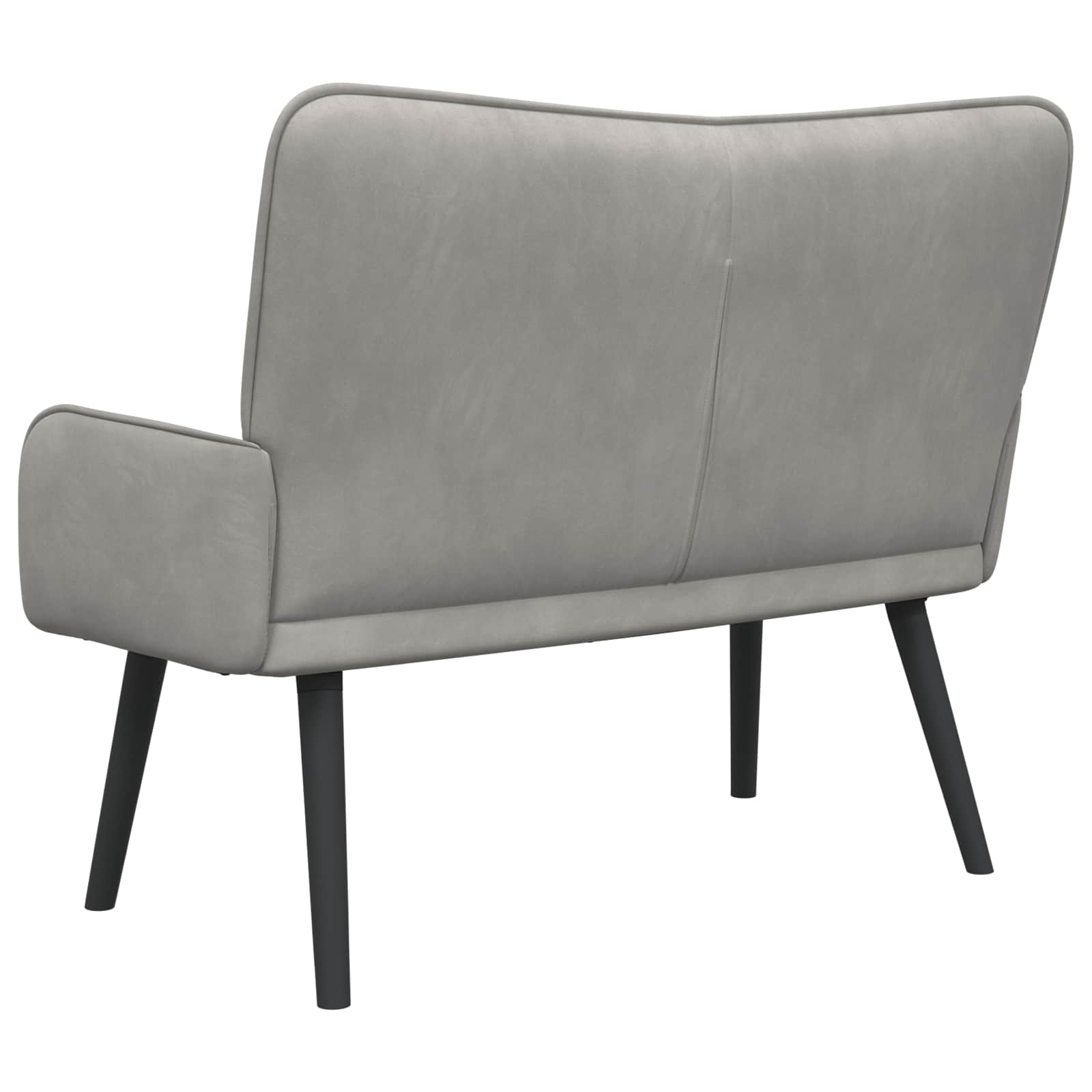 Kauč za dvoje Svijetlo siva 115 x 61 x 87 cm Baršun