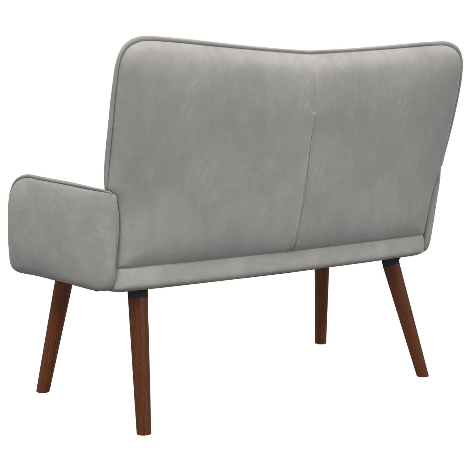 Sofa za dvije osobe Svjetlosiva 115 x 61 x 87 cm Baršun