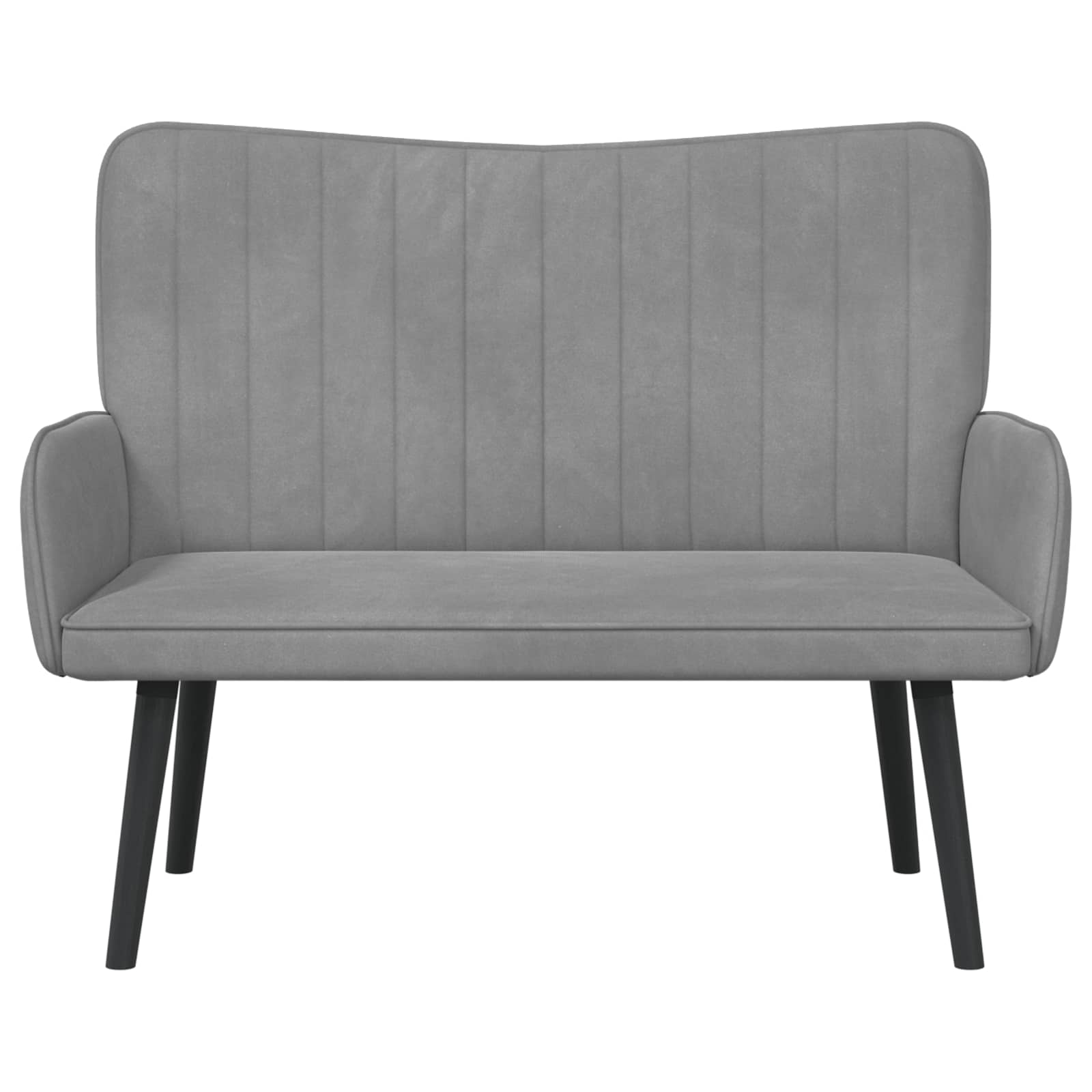 Kauč za dvoje Svijetlo siva 115 x 61 x 87 cm Baršun