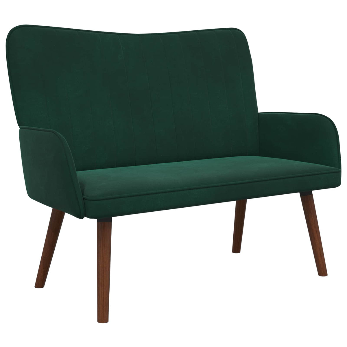 Sofa za dvije osobe Tamnozelena 115 x 61 x 87 cm Baršun