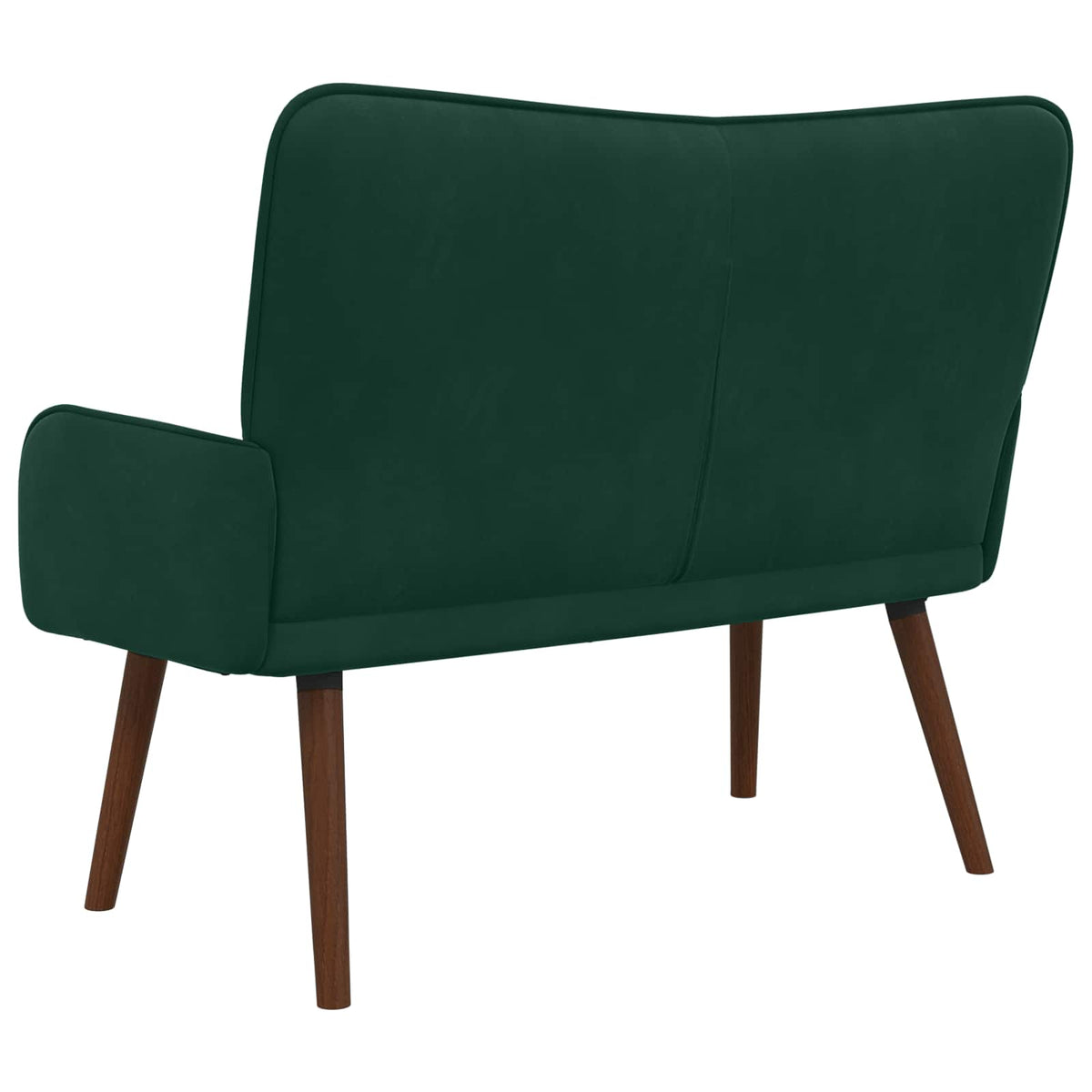 Sofa za dvije osobe Tamnozelena 115 x 61 x 87 cm Baršun