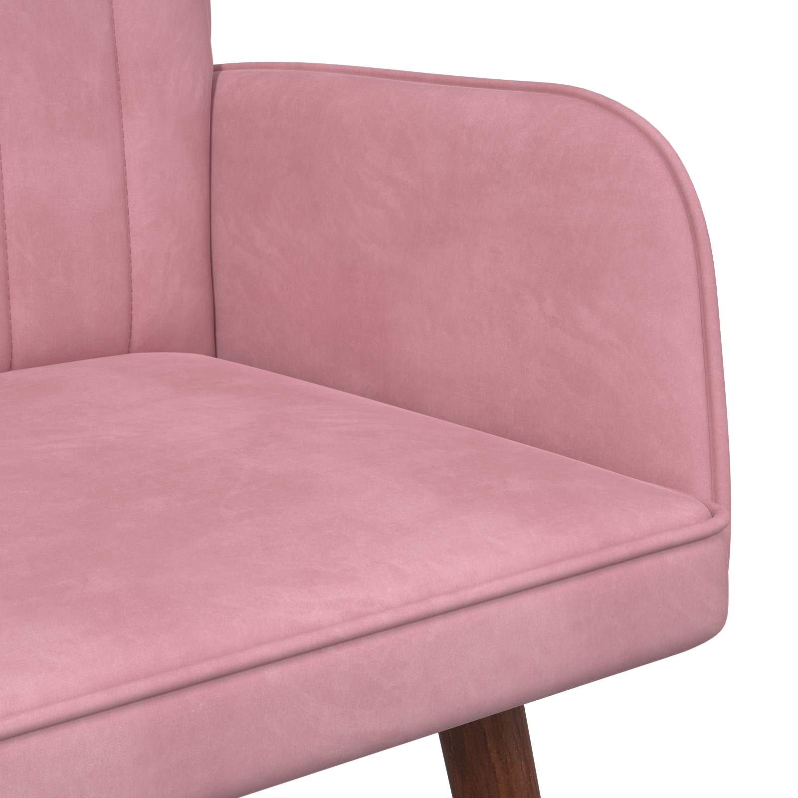 Sofa za dvije osobe Ružičasta 115 x 61 x 87 cm Baršun