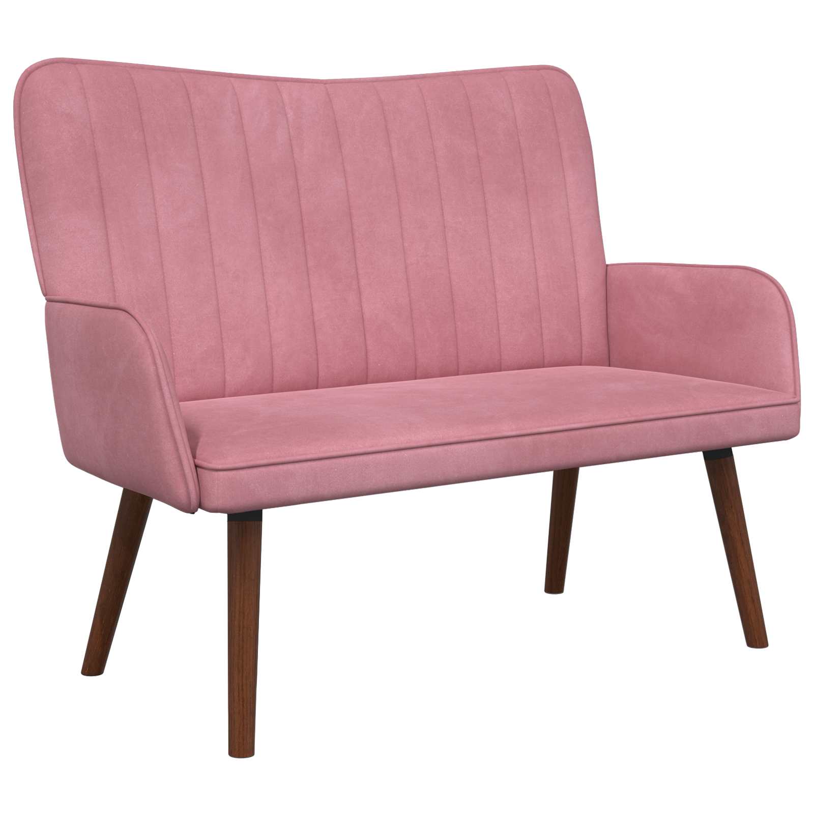 Sofa za dvije osobe Ružičasta 115 x 61 x 87 cm Baršun