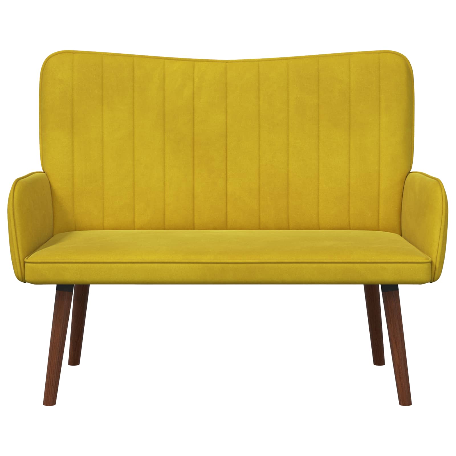 Sofa za dvije osobe Žuta 115 x 61 x 87 cm Baršun
