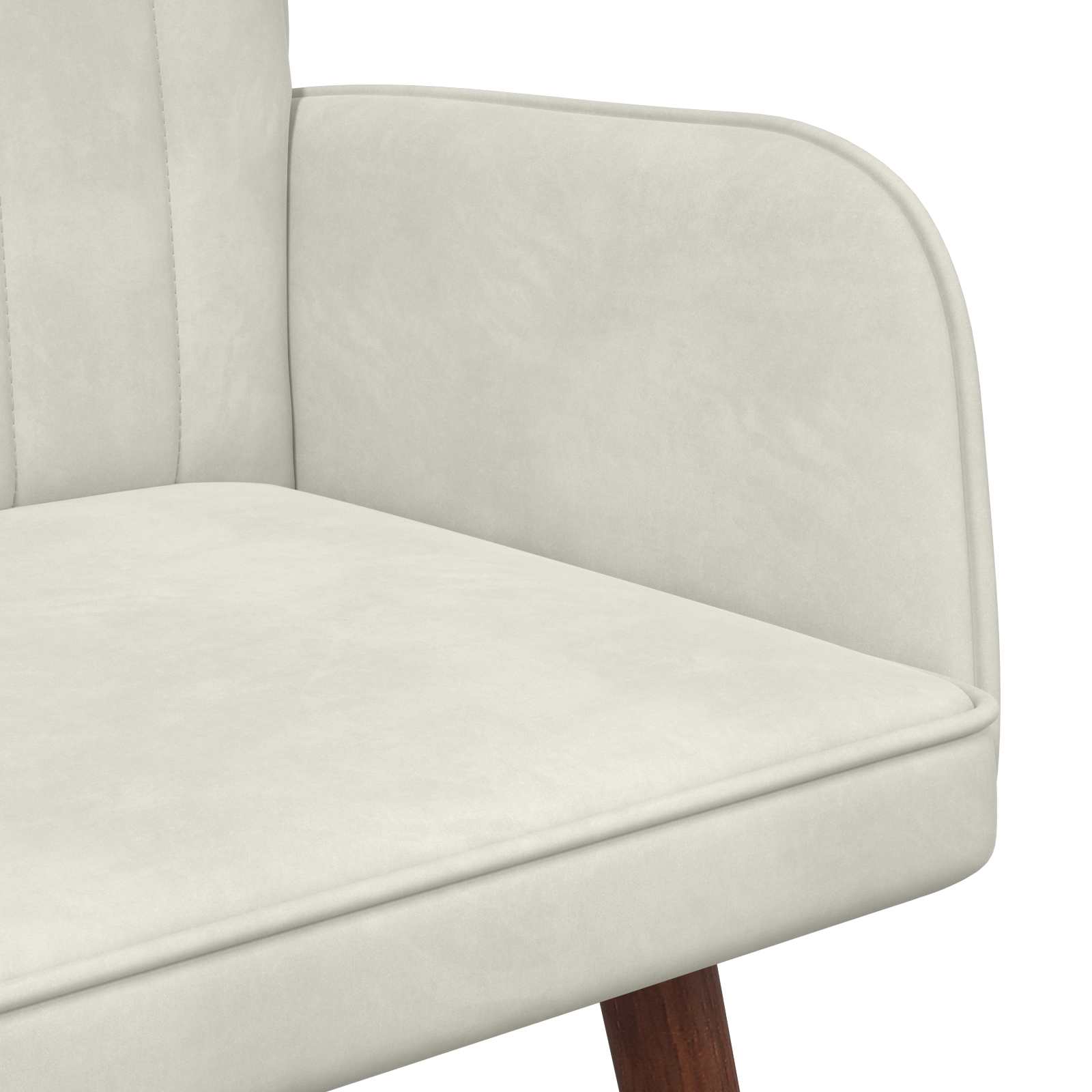 Sofa za dvije osobe Krem 115 x 61 x 87 cm Baršun