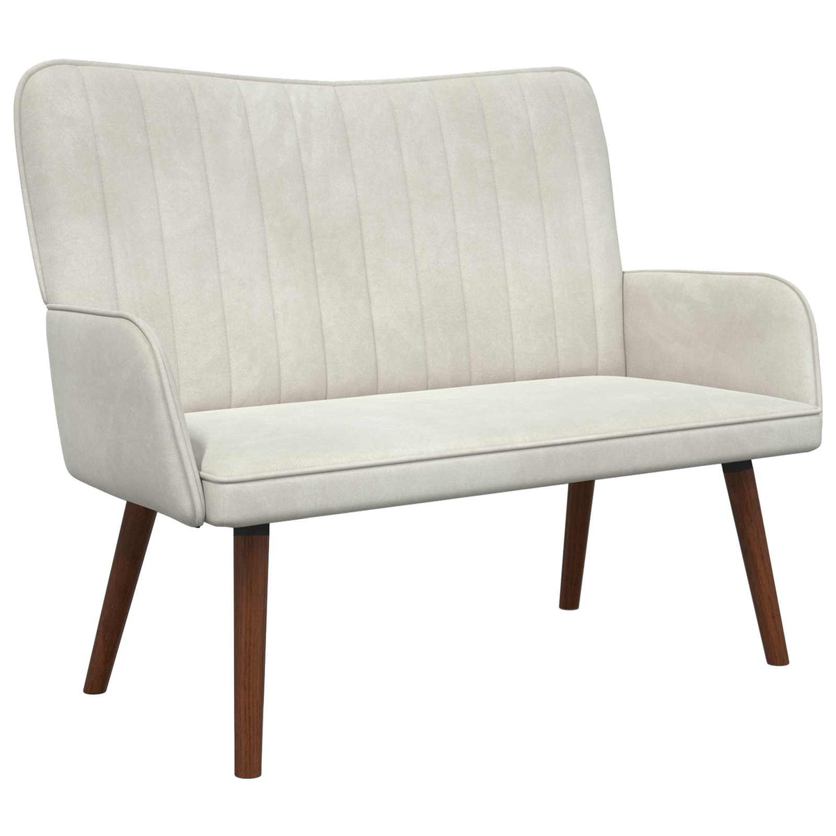 Sofa za dvije osobe Krem 115 x 61 x 87 cm Baršun