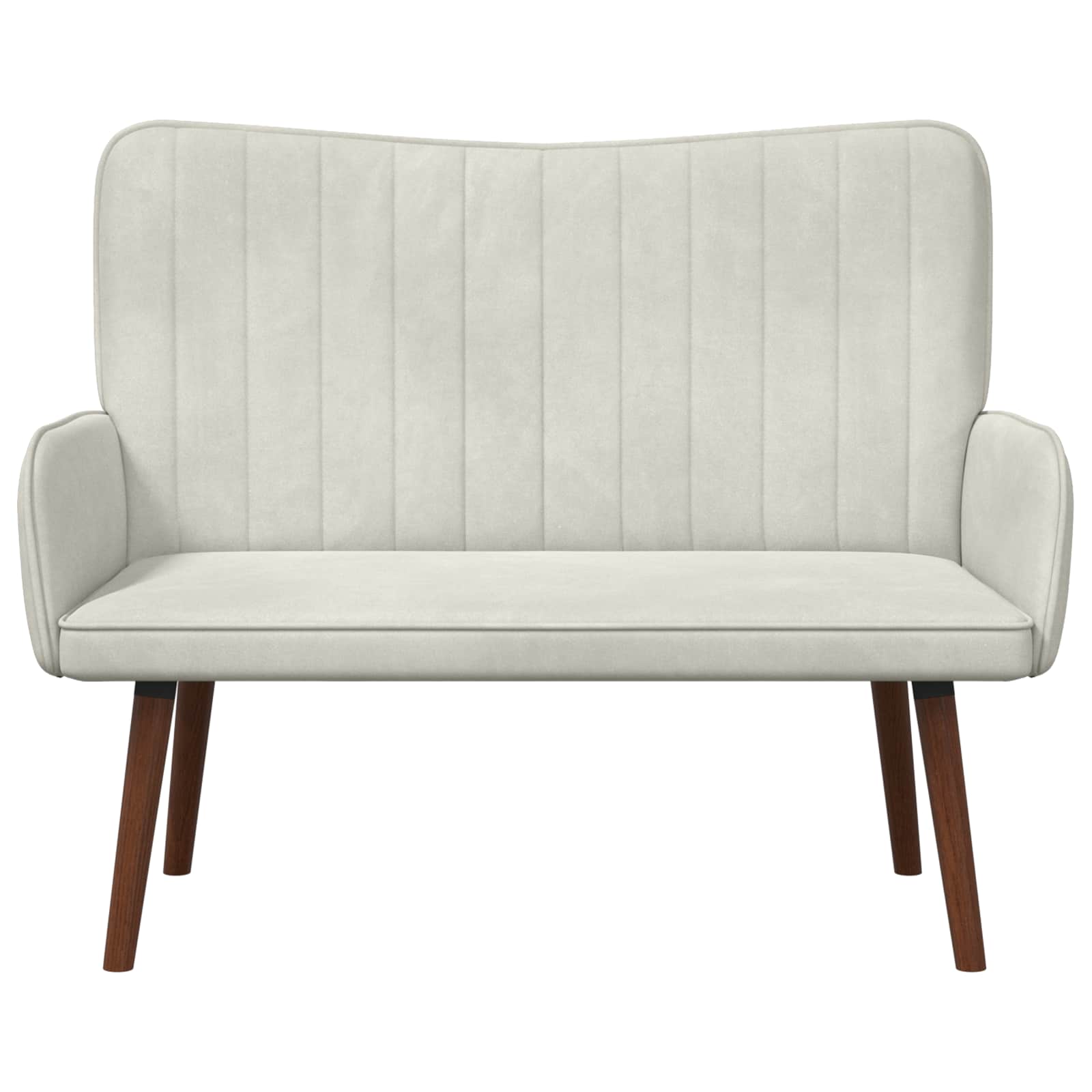 Sofa za dvije osobe Krem 115 x 61 x 87 cm Baršun