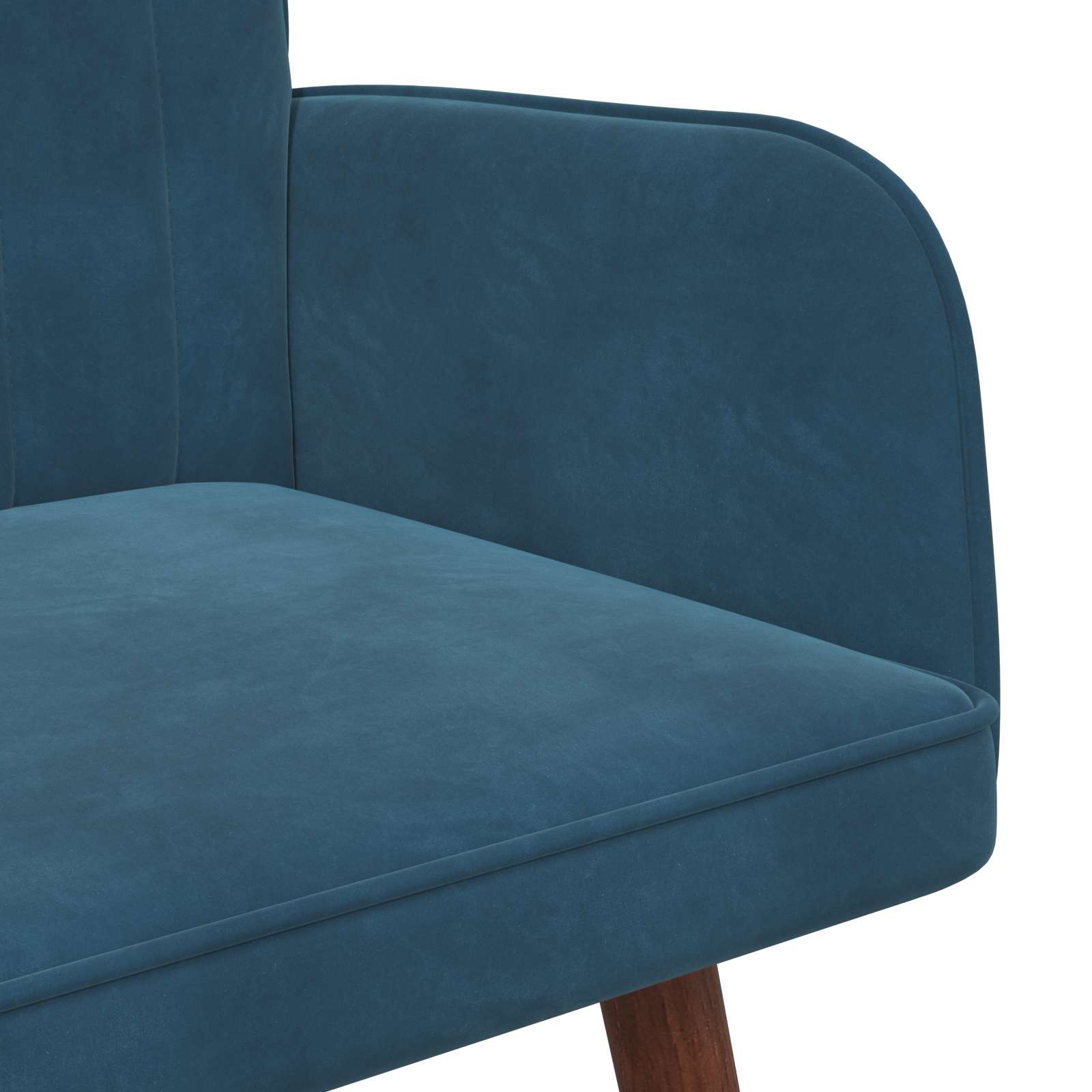 Sofa za dvije osobe Plava 115 x 61 x 87 cm Baršun