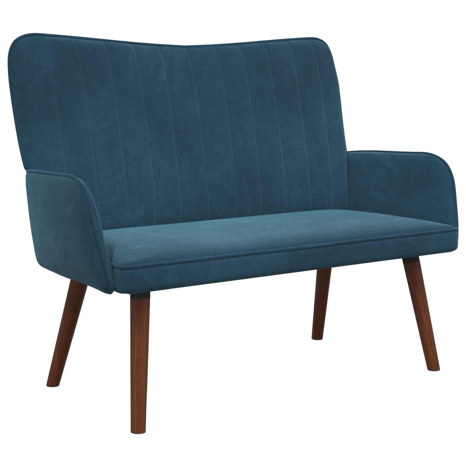 Sofa za dvije osobe Plava 115 x 61 x 87 cm Baršun