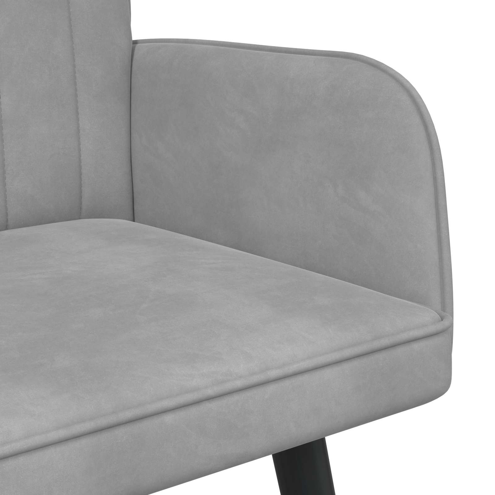 Kauč za dvoje Svijetlo siva 115 x 61 x 87 cm Baršun