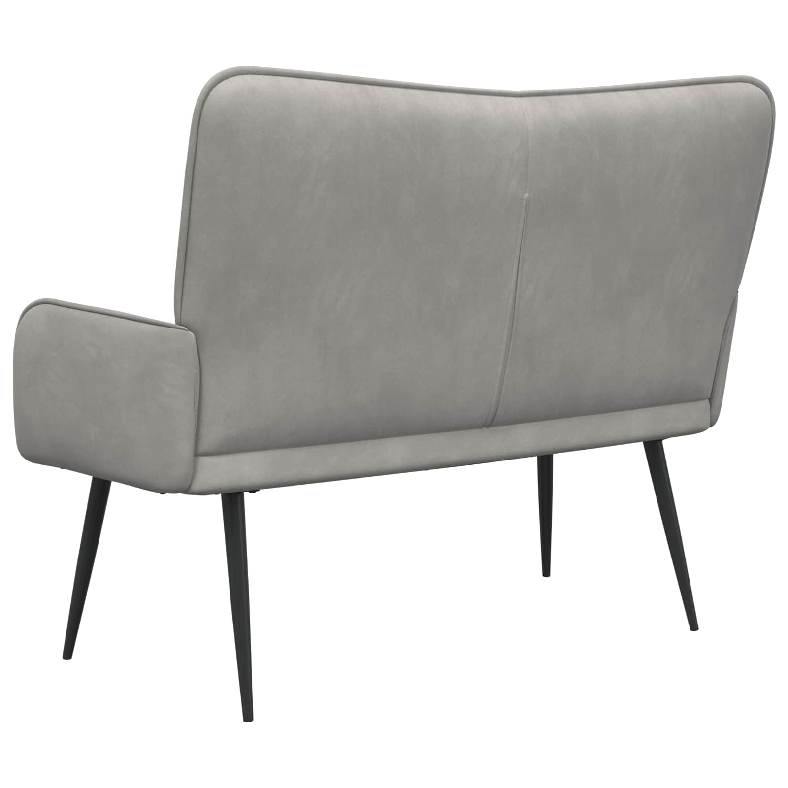 Kauč za dvoje Svijetlo siva 115 x 61 x 87 cm Baršun