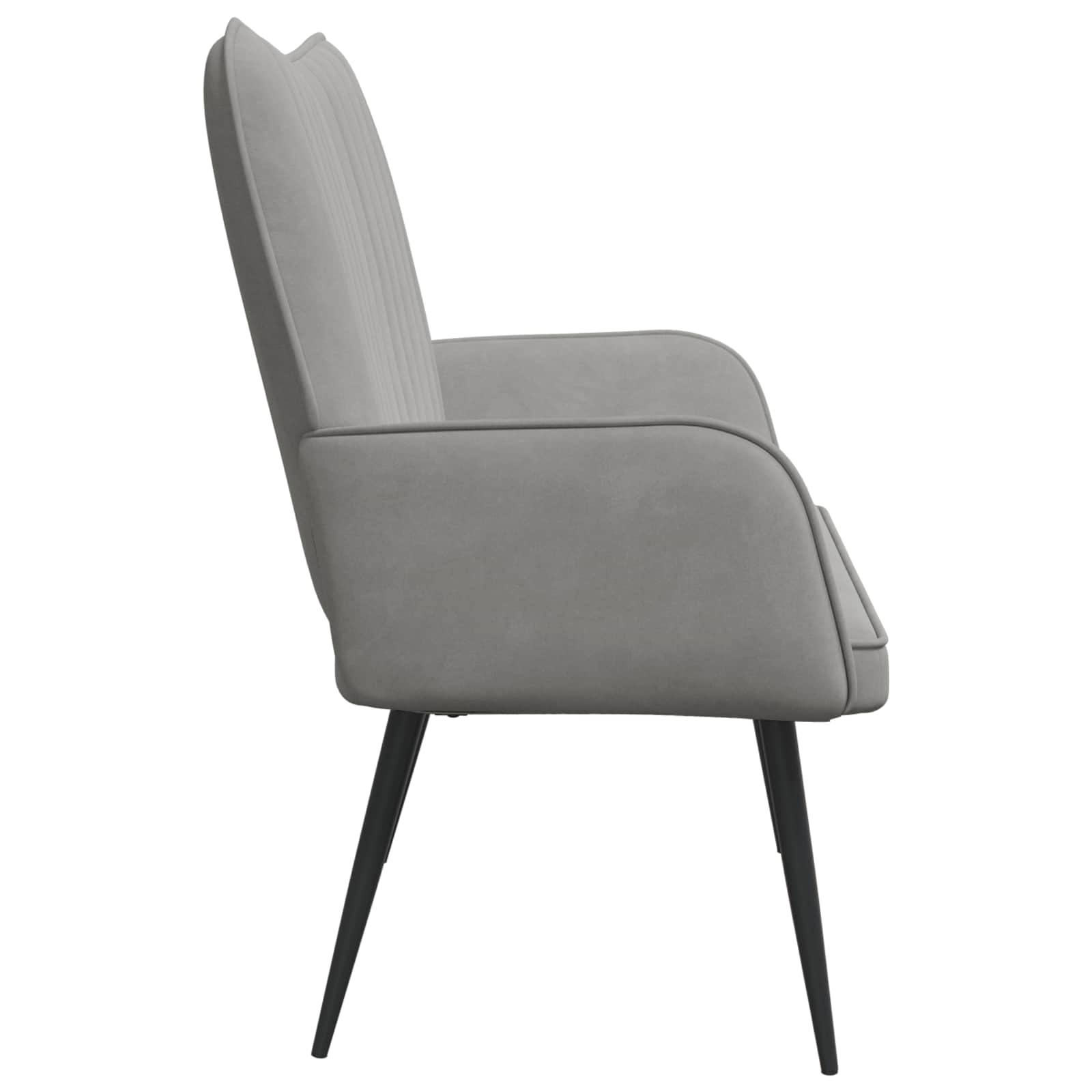 Kauč za dvoje Svijetlo siva 115 x 61 x 87 cm Baršun