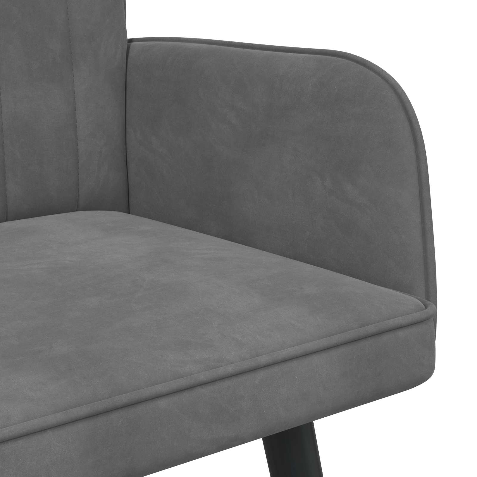 Sofa za dvije osobe Tamnosiva 115 x 61 x 87 cm Baršun