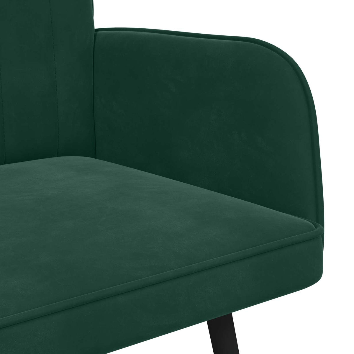Sofa za dvije osobe Tamnozelena 115 x 61 x 87 cm Baršun
