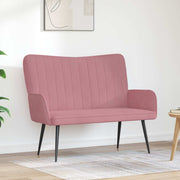 Sofa za dvije osobe Ružičasta 115 x 61 x 87 cm Baršun