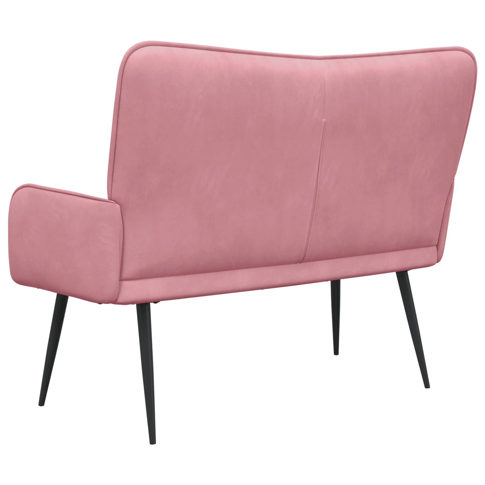 Sofa za dvije osobe Ružičasta 115 x 61 x 87 cm Baršun