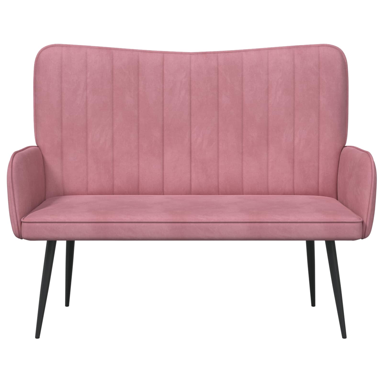 Sofa za dvije osobe Ružičasta 115 x 61 x 87 cm Baršun