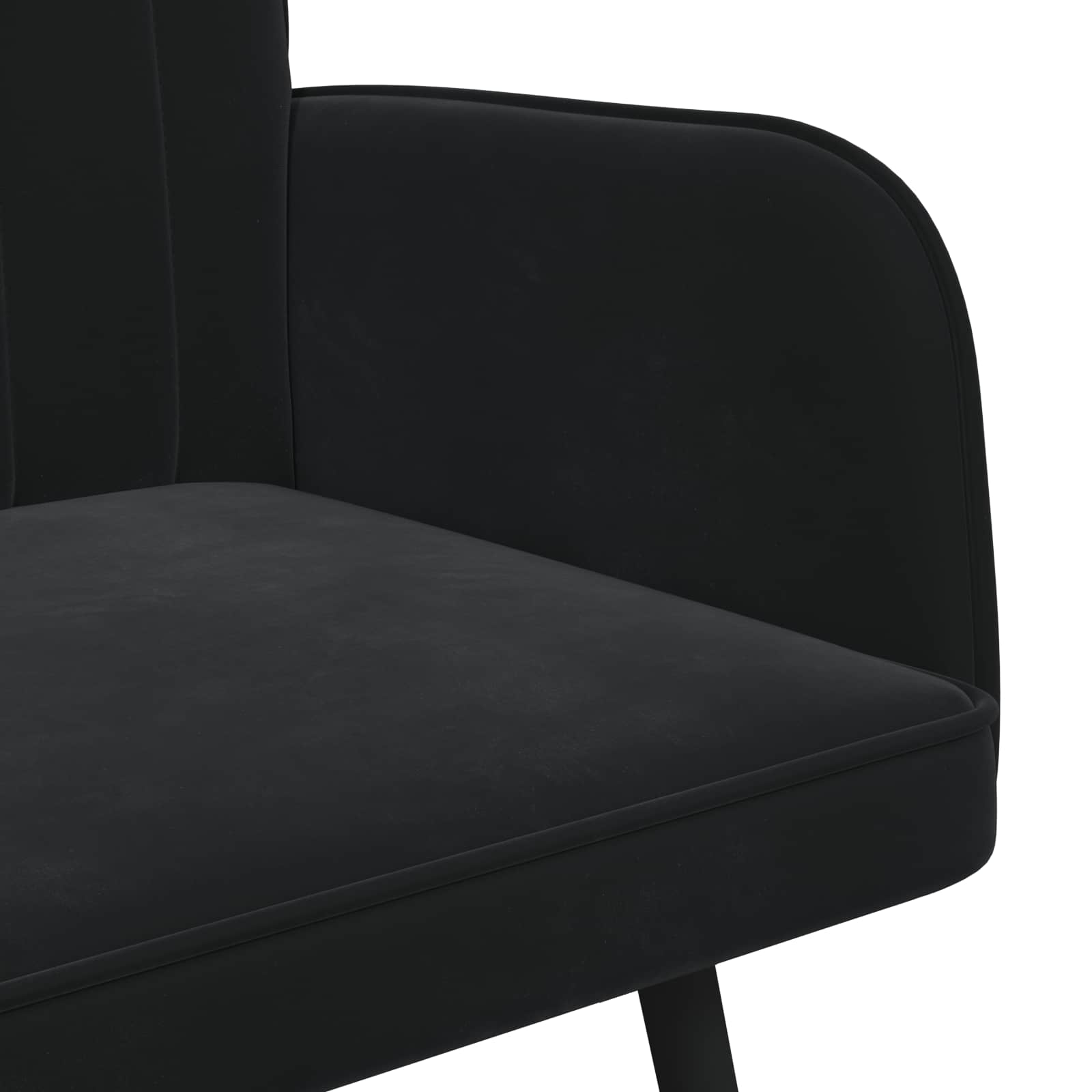 Sofa za dvije osobe Crna 115 x 61 x 87 cm Baršun