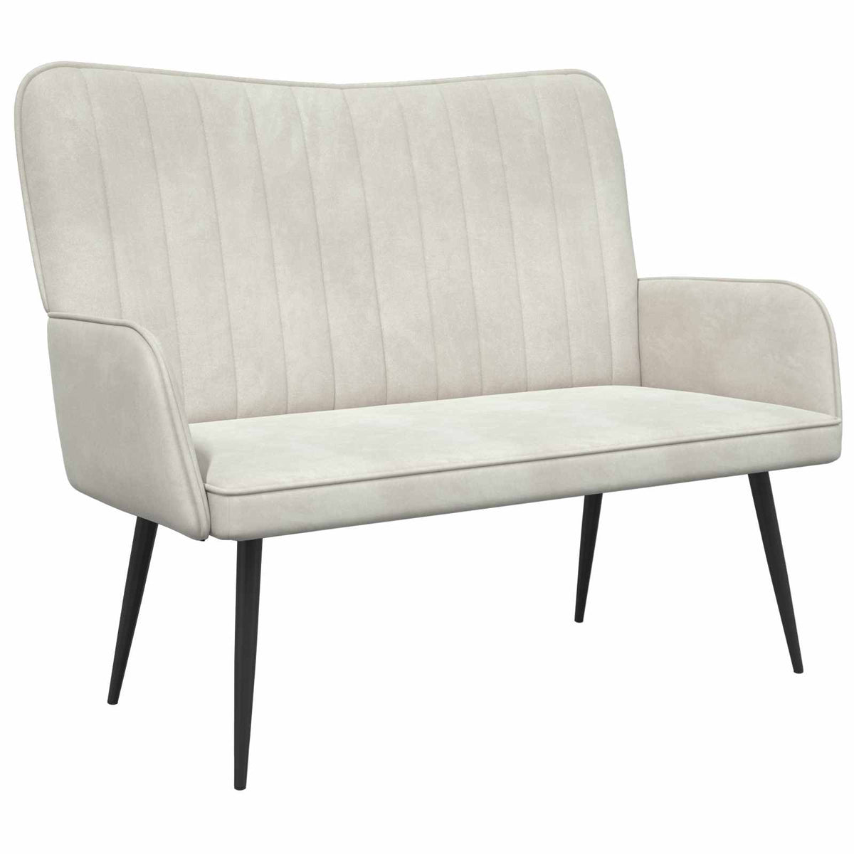 Sofa za dvije osobe Krem 115 x 61 x 87 cm Baršun