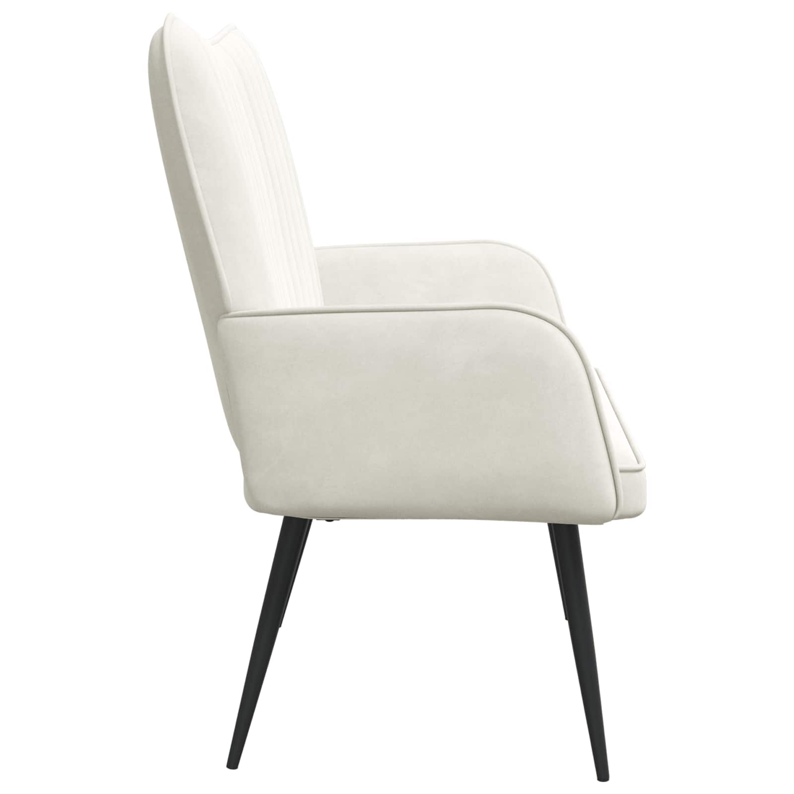 Sofa za dvije osobe Krem 115 x 61 x 87 cm Baršun