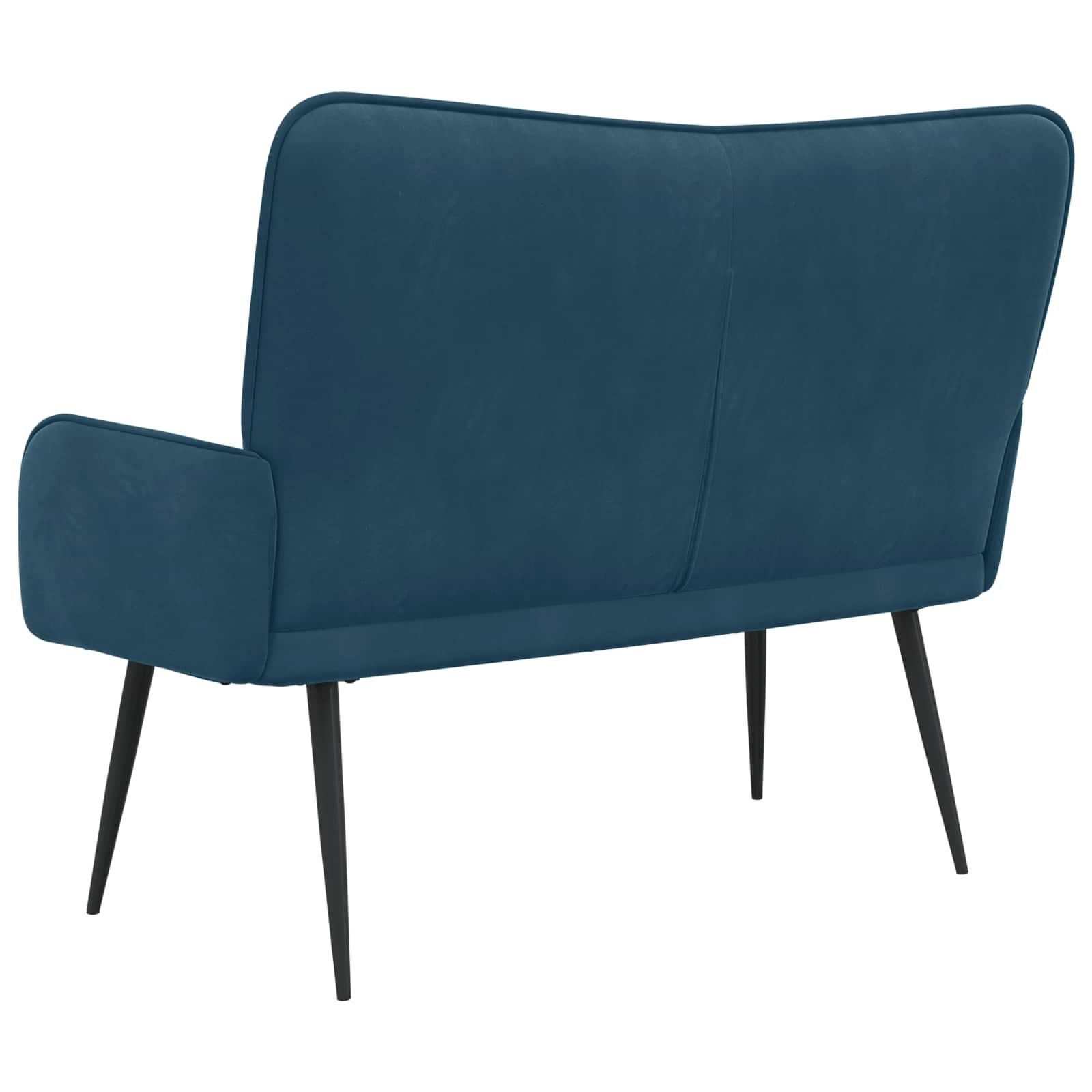Sofa za dvije osobe Plava 115 x 61 x 87 cm Baršun