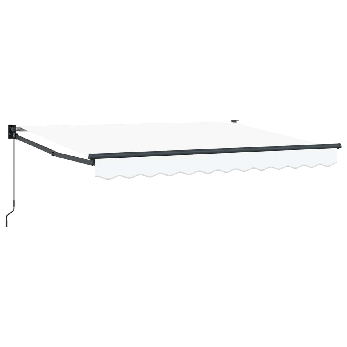 Povlačivi tende Bijela 3,5 x 2 m 100% Poliester i Aluminij