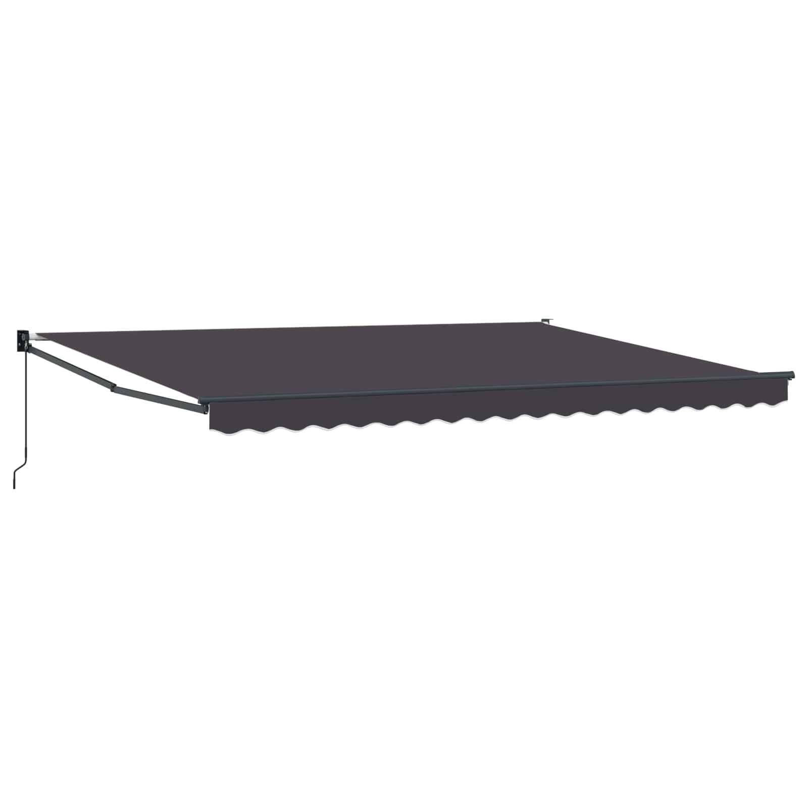 Povlačivi tende Antracit 4 x 2 m 100% Poliester i Aluminij