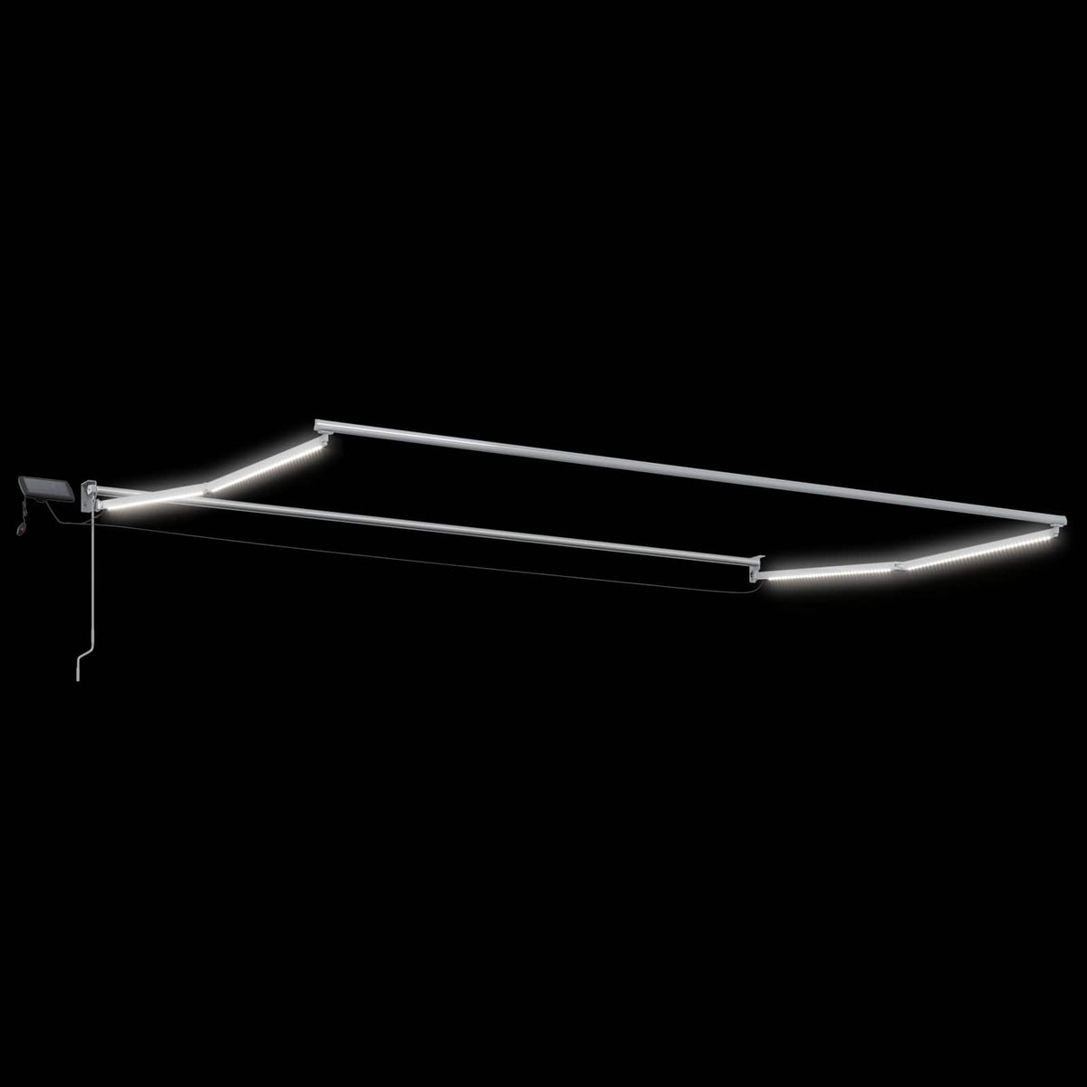 Ručna zlačivna tenda s LED diodama 4 x 2 m