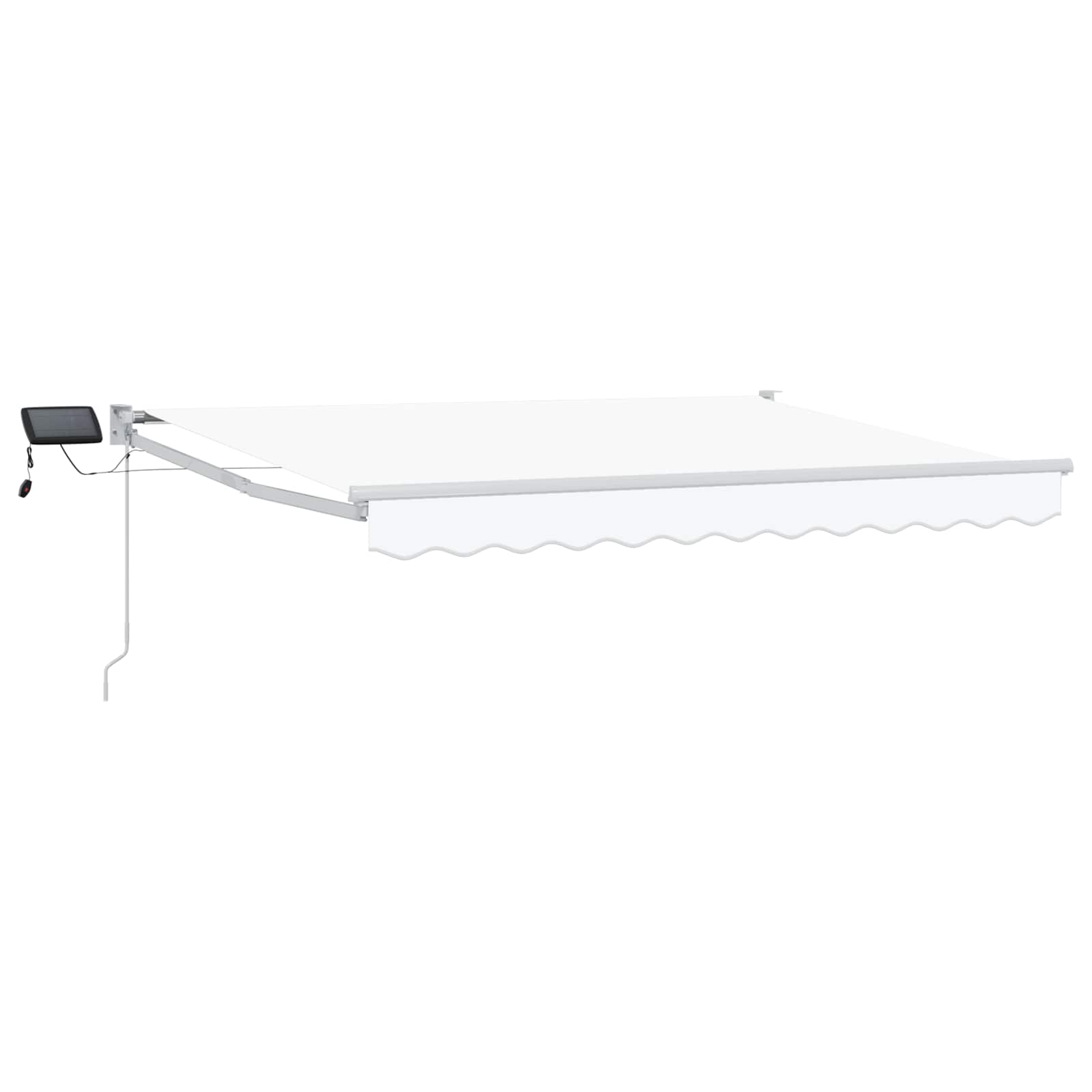 Ručna zlačivna tenda s LED diodama Bijeli 3,5 x 2,5 m