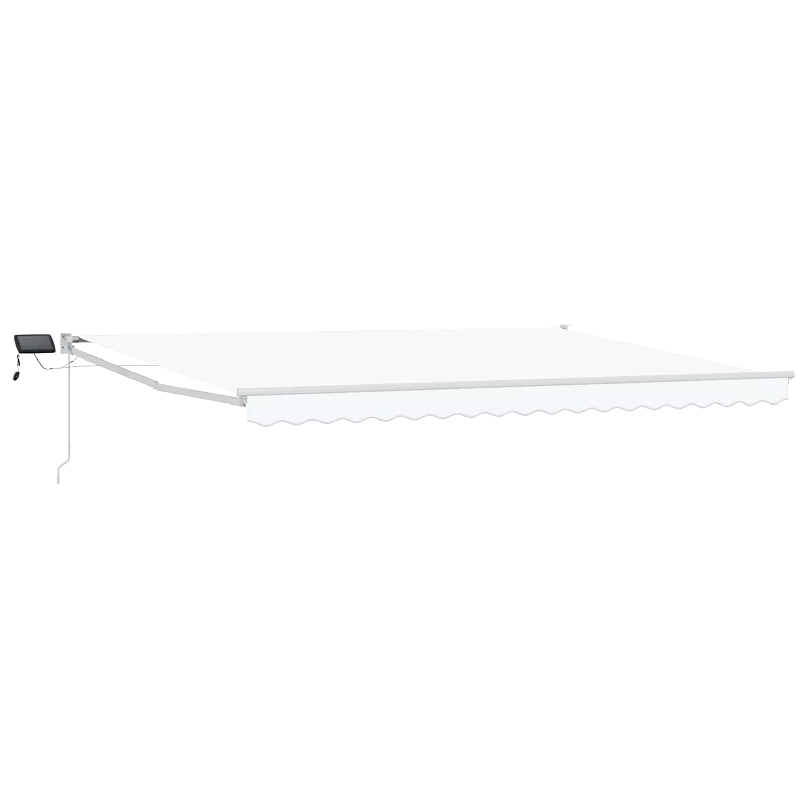 Ručna zlačivna tenda s LED diodama Bijeli 5 x 3 m