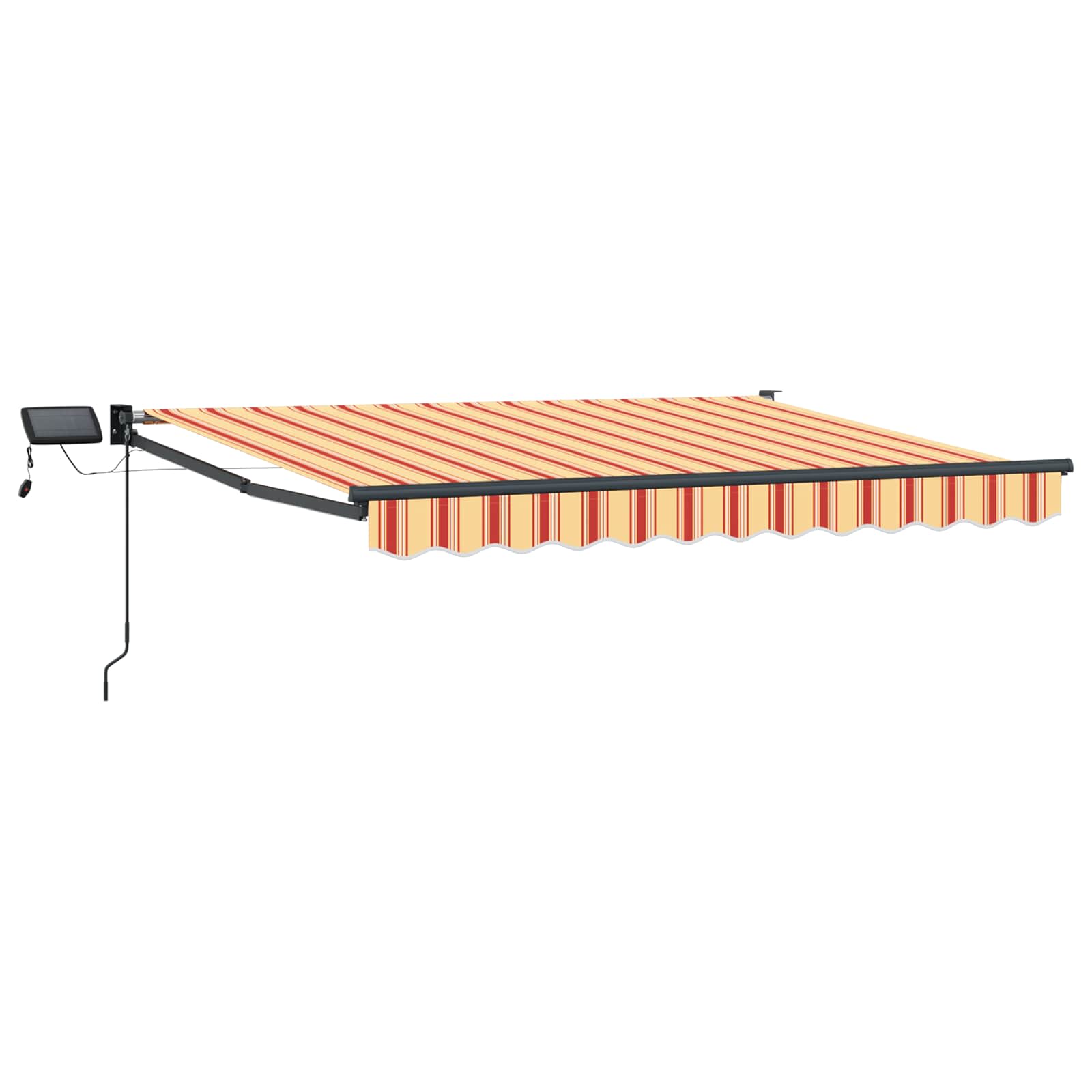 Ručna zlačivna tenda s LED diodama Šareni 2,5 x 2 m