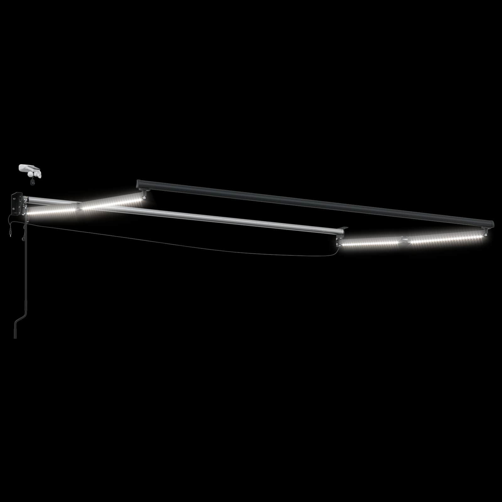 Električna retraktabilna tenda Narančasta i smeđa 3,5 x 2,5 m
