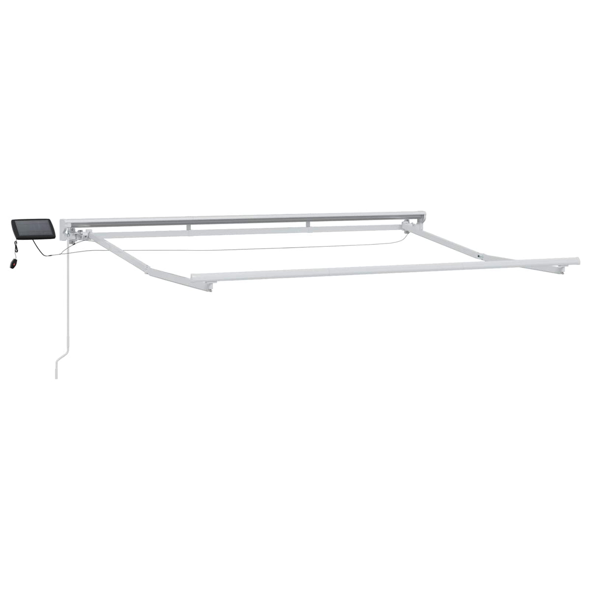 Ručni okvir tende s LED-ima Bordo i Bijela 3,5 x 2 m
