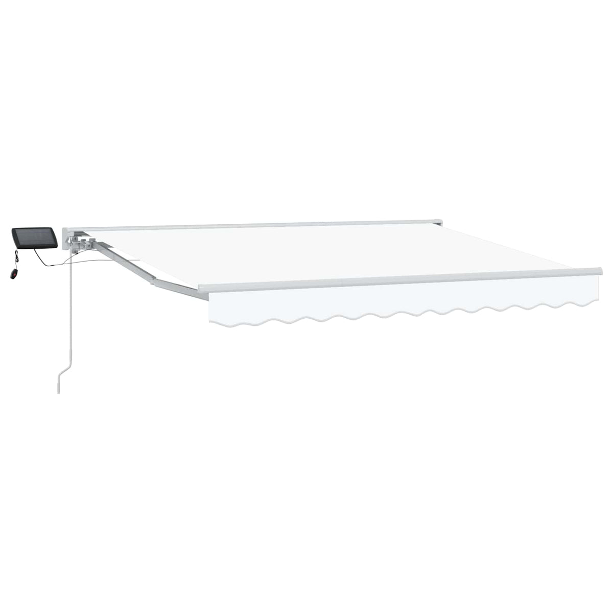 Ručni okvir tende s LED-ima Bijeli 3,5 x 2 m